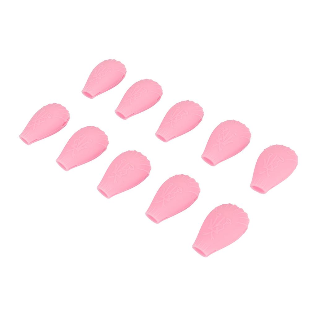 10pcs Eye Shadow Brush Covers Soft Silicone Dust Proof Makeup Brush Protector Covers