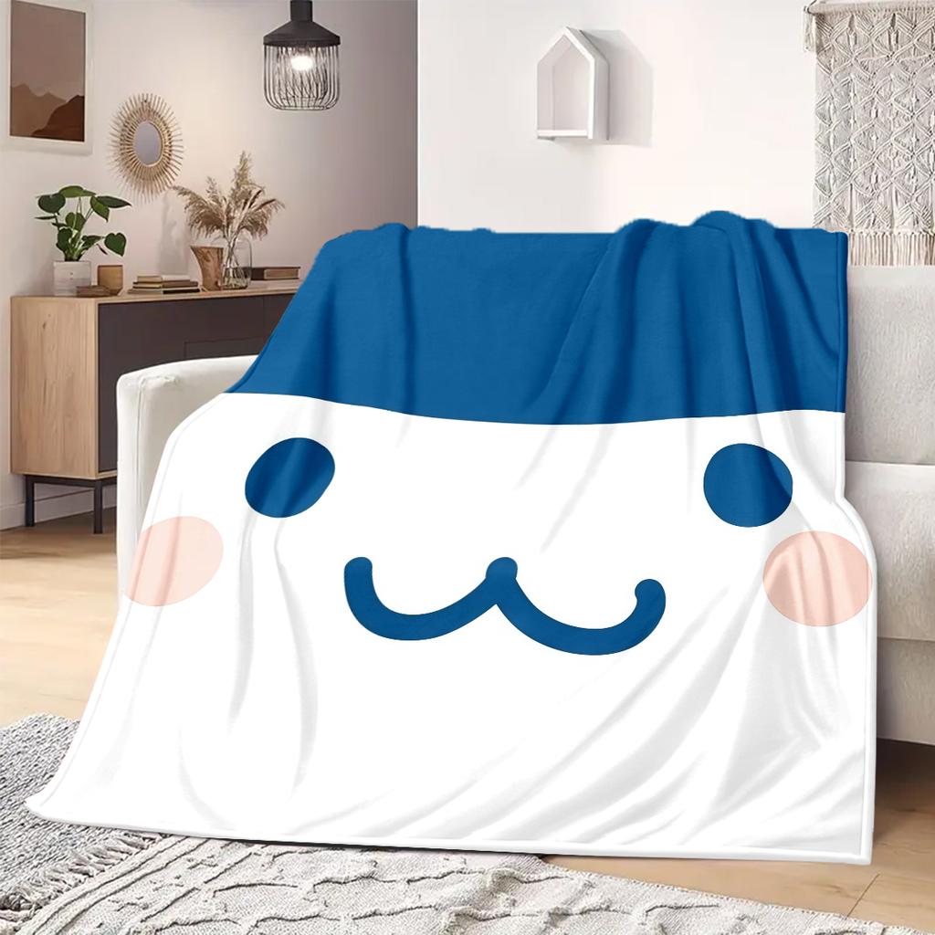 Tamagotchi Anime Print Blanket Warm Comfortable Flannel Blanket Suitable for Bedrooms, Sofas, Beds, Chairs, Picnics, Travel