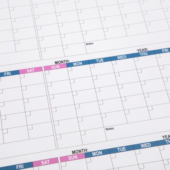 Extra Large Calendar Without Date Easy Planning Reusable Matte Whiteboard Wall Calendar Year-Round Planning Tool