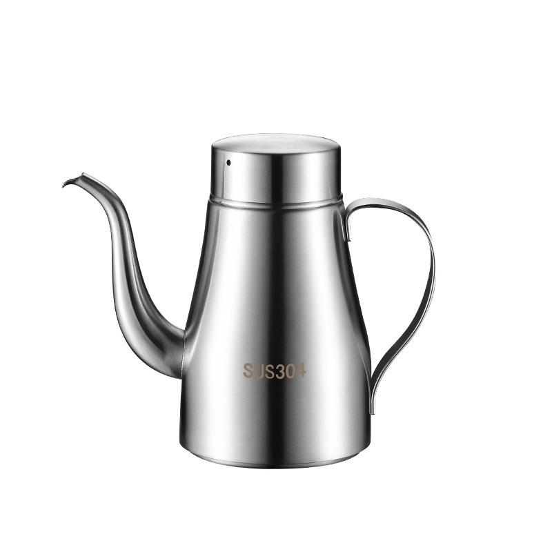 304 Stainless Steel Oil Pot Kitchen Oil Bottle Oil Tank Pot Household Edible Oil Pot Large Oil Tank Oil Pot Pouring Oil Bottle