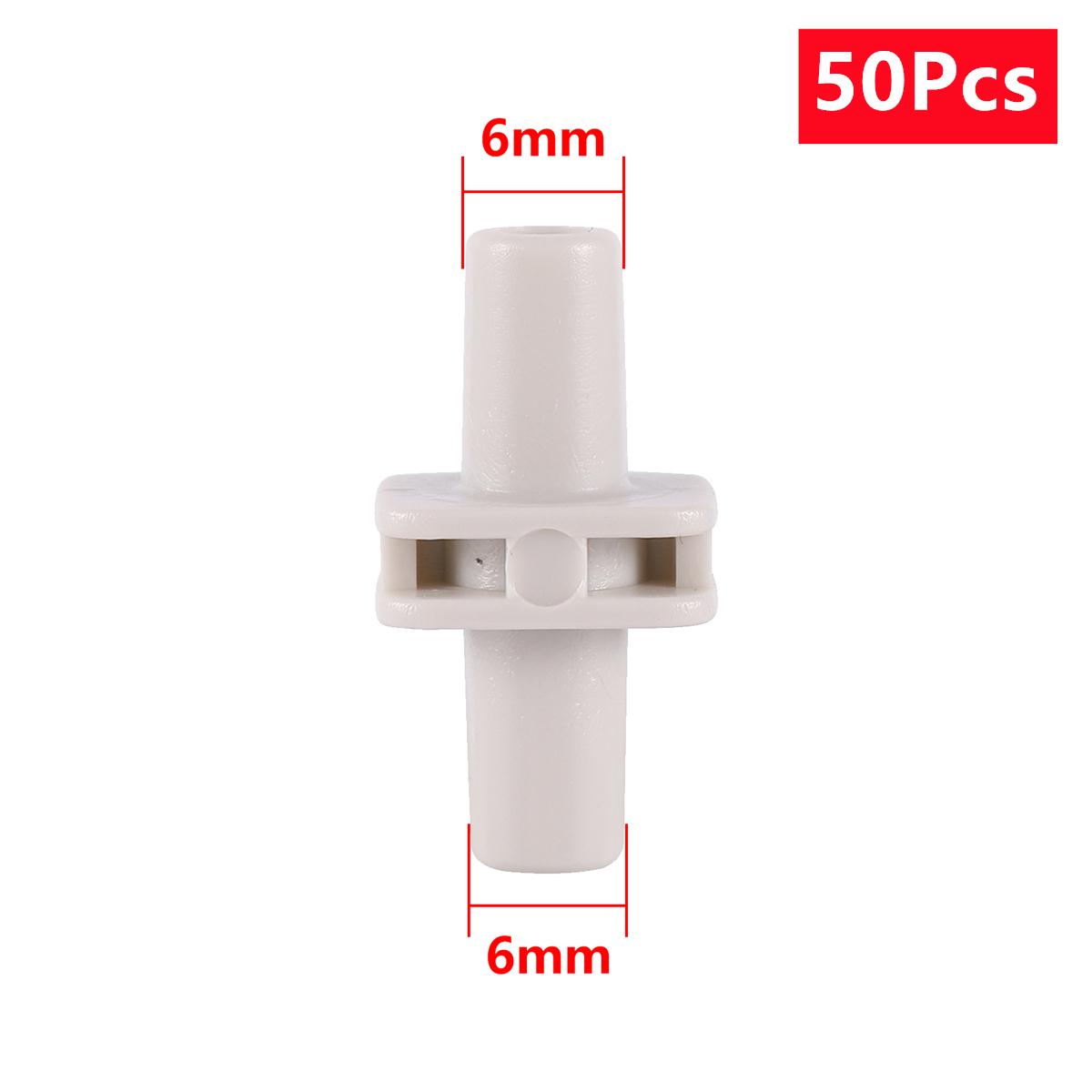 

6mm Equal Straight Connector 4/7mm Micro-Spray PE Pipe Anti-Drip Device Drip Irrigation Joint Misting Nozzle Sprinkler Connector