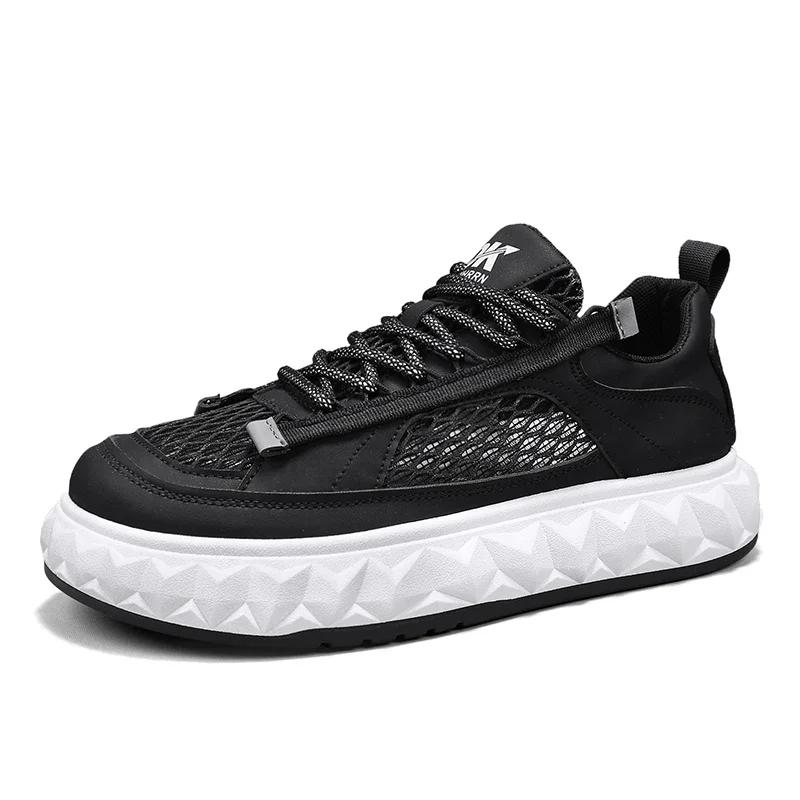 

Men s Sandals New Hand-Woven Summer Hollow Men Shoes Outdoor Anti-slip Men s Casual Wading Shoes Fashion Comfortable Sneakers 45