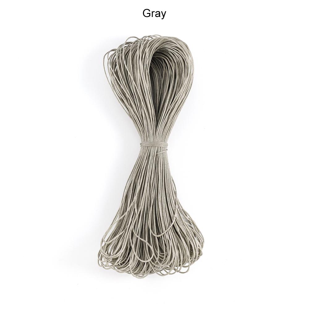 65m/Lot Waxed Cotton String Beading Cord Rope 1mm For Bracelet And Necklace Jewelry Making Weaving Supplies Accessories
