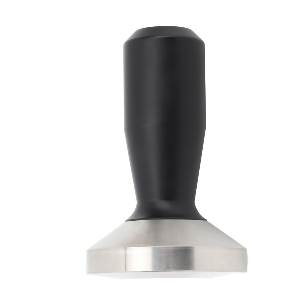 58mm Kaffeetamper Ergonomischer Griff Edelstahl Siebträger Tamper Zubehör für Kaffeemaschine Schwarz