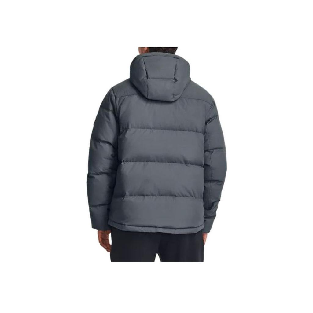 Under Armour Thick Hooded Jacket Men Tops Gray 1378830-002
