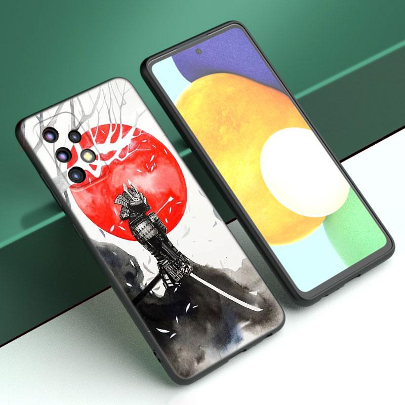 Red Sun Japanese Anime Phone Case For Samsung A13 A22 A24 A32 4G A34 A35 A52S A53 A54 A55 A73 5G A12 A14 A15 A31 A33 A50 A51 A72