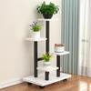 Movable Iron Art Flower Stand with Wheels