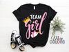 Gender Reveal Team Girl Matching Family Baby Supplies T-Shirt, Pink Matching, Pregnancy Announcet Baby Shower Party, Newborn Boy Or Girl,