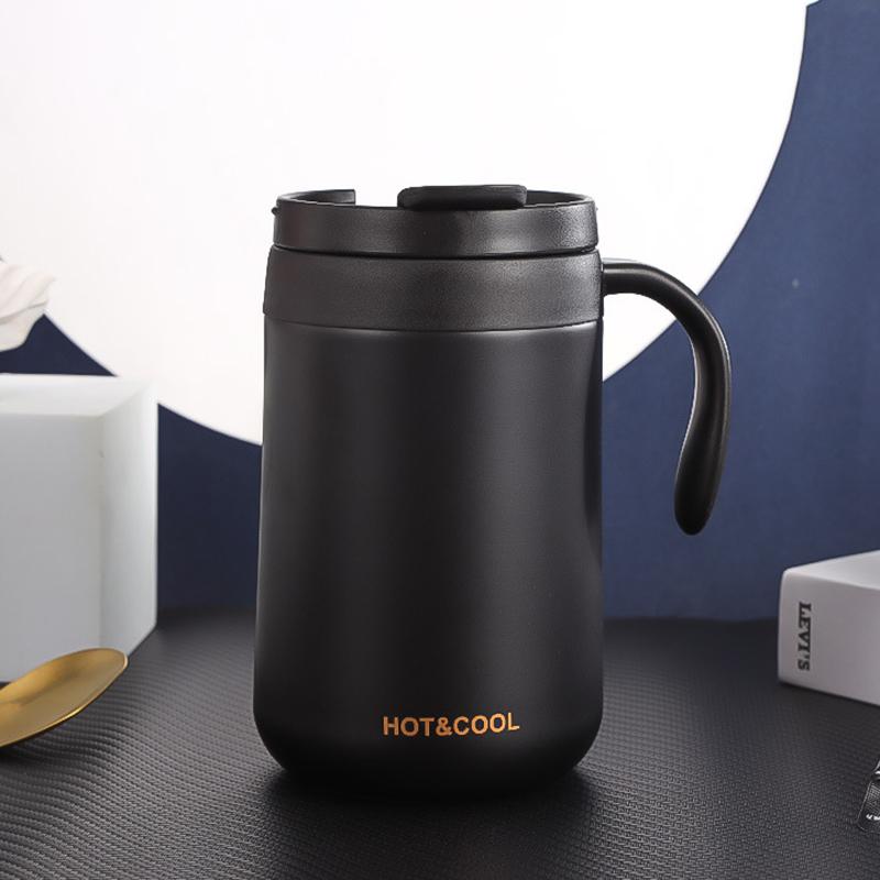 Stainless Steel Coffee Cup 500ML Thermos Mug Leak-Proof Thermos Travel Thermal Vacuum Flask Insulated Cup Water Bottle