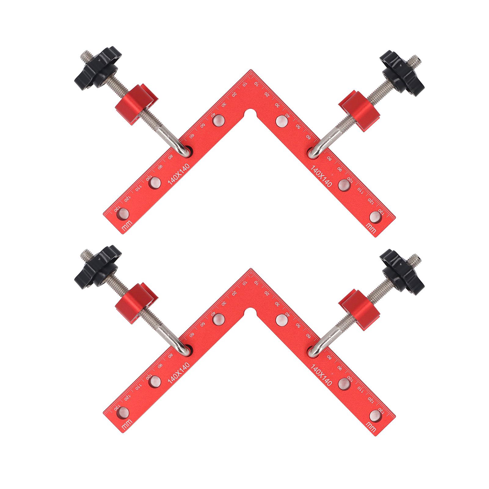 

2 комплекта угловых струбцин для шкафов 90 градусов, разметочный угольник, L-образный фиксатор для деревообработки для