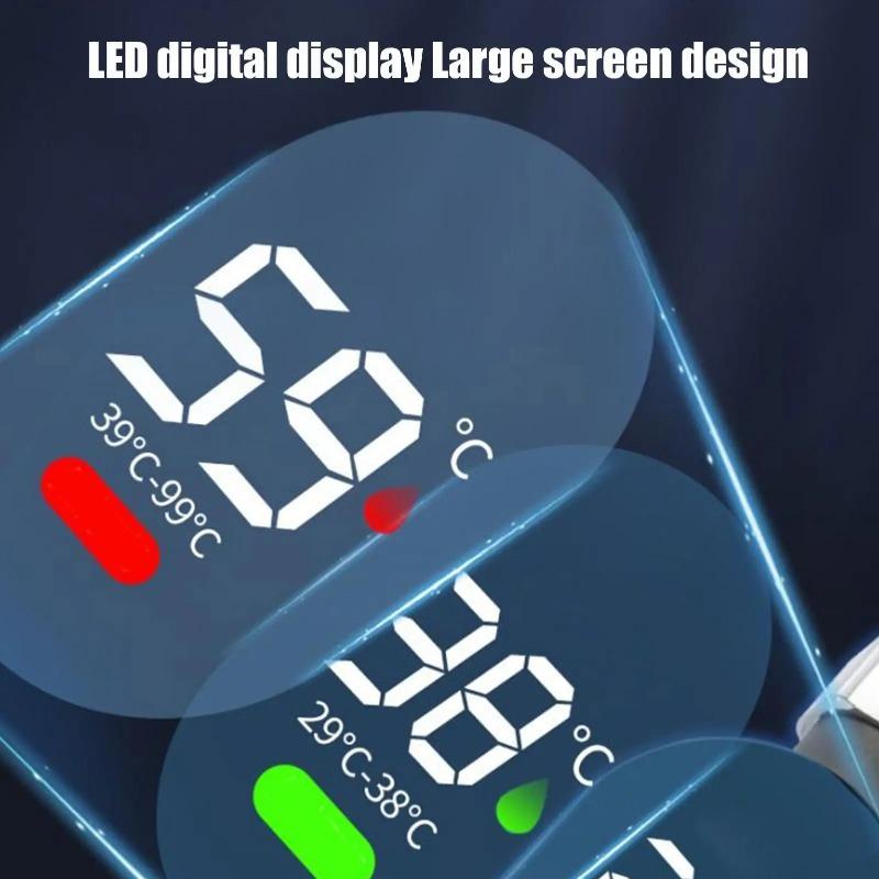Termometro Digitale LED per Doccia Impermeabile Monitor Intelligente per Bagnetto Bambino Bagno Accurato Sicuro Spegnimento Automatico Durevole