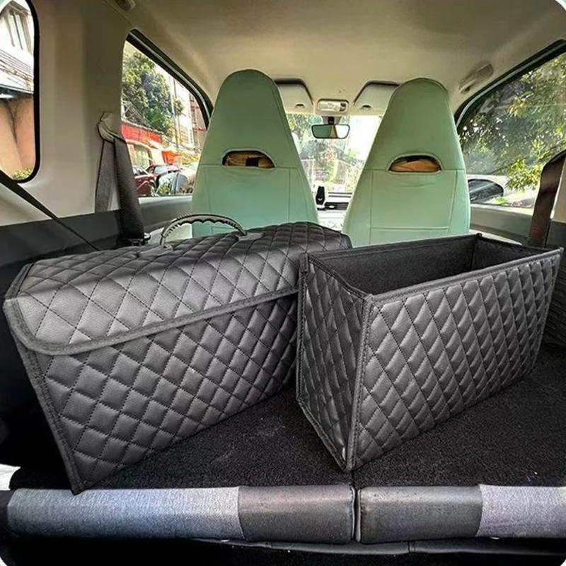 Foldable Car Trunk Storage Box Vehicle Tool Kit Automotive Organizer Bag - Rear Boot Space Saving Solutions for Cars