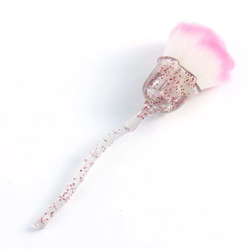 Handle Rose Loose Powder Makeup Brush Beauty Tool Nail Powder Brush Contouring