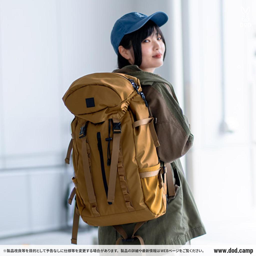 DOD Flasac CD Large Capacity, Lightweight, 35L, Laptop Storage, Water-Repellent Cordura Backpack, A4 Size, BA047-CA