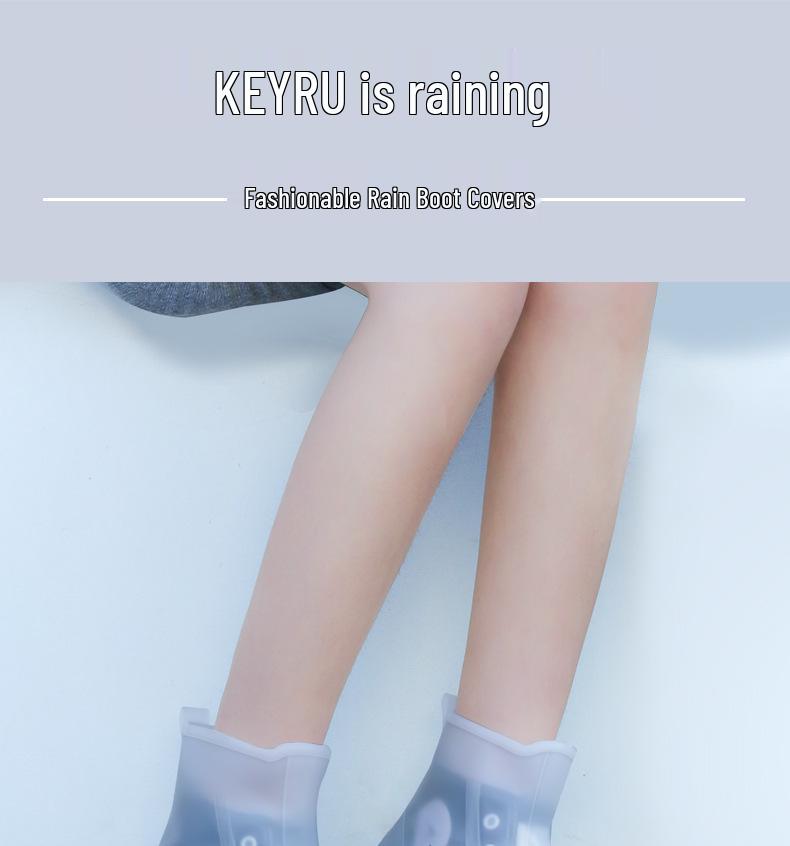 Waterproof Non-slip Silicone Rain Boots for Kids & Women - Reusable, Thickened, Anti-fouling Overshoes