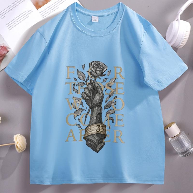 Expedition 33 Tshirt Unisex Women Casual for Those Who Come After Vintage Tshirt Casual Cotton Short Sleeve Round Neck Tees