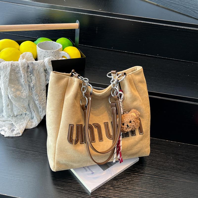 Women's Autumn Canvas Tote: Large Capacity, Casual Single Shoulder Bag for Work Commute