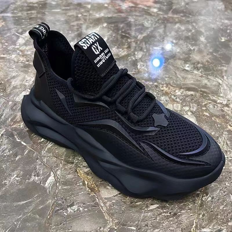 Height-increasing Casual Men's Shoes Summer New Retro Dad Shoes Trendy Thick-soled, Lightweight and Versatile Running Breathable Sneakers