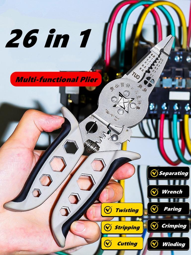 Multi-functionalcrimping Wire Stripper Pliers -Cutter Cable Wire Crimping Electrician Repair Tools Wire Stripper Tool hand tools
