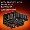WTR MAX AMD Ryzen 7 Pro 8845HS NAS Mini PC DDR5 5600MHz Obsługuje 4×2.5/3.5"HDD 2×M.2 2280 NVMe Komputer Stacjonarny NAS DIY