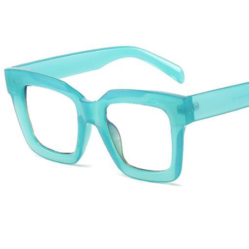 Reading Eyewear Female Presbyopic Oversized to Optics 0 Lens Transparent Ladies celebrity Square Fashion New Clear Rectangular Trendy +6.0