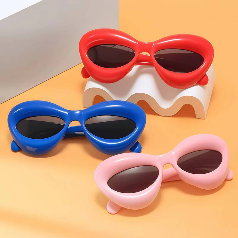 2026 Hip Hop Funny Cute Candy Color Fun Trendy Children's Sunglasses Bread Inflatable Glasses
