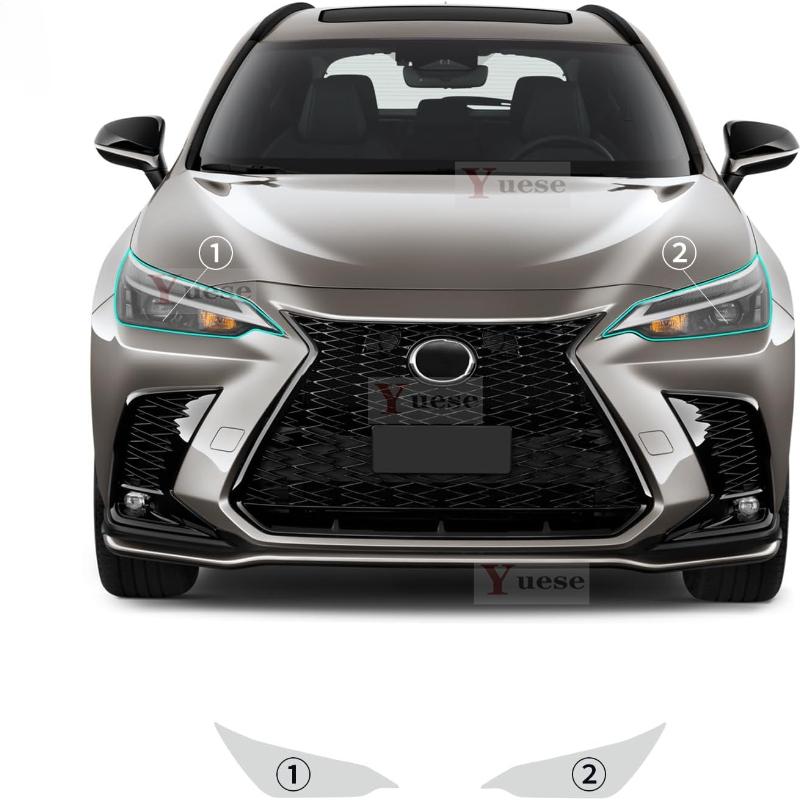 Pour Lexus NX -2024 Film de Phare et de Rétroviseur Anti-collision pour Voiture TPU Transparent Protecteur Autocollants Originaux