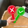 Correct Side Hand-Held Scoring Card Double-Sided Audience Voting Paddles  School Competition