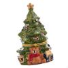 Christmas Tree Jewelry Storage Box Display Case Decorative Ceramic Organizers Trinket for Party