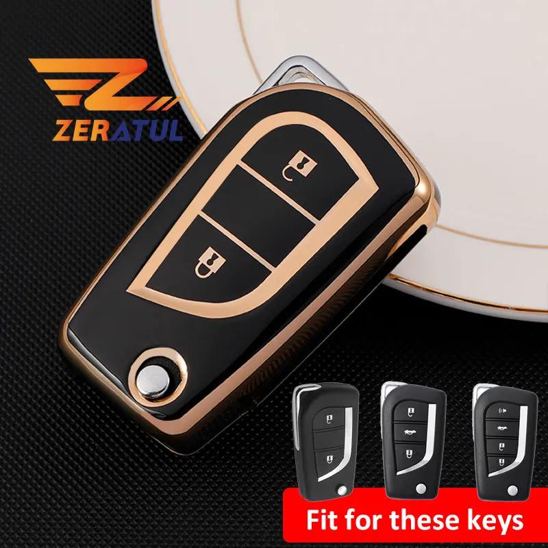 Pokrowiec Etui na Kluczyk Samochodowy TPU Uchwyt na Obudowę Kluczyka Do Toyota Auris Corolla Avensis Verso Yaris Aygo Scion Tc Im Camry Rav4
