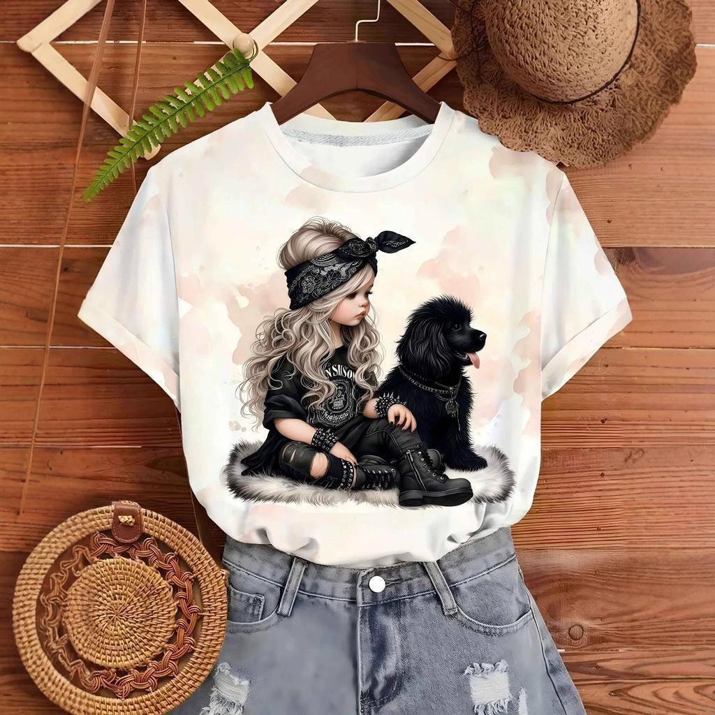 Top Short Sleeve T-Shirt Casual Fashion Summer Sports Top