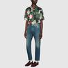 Tapered Fit Washed Marbled Denim Jeans 408637-XDBBQ-4011