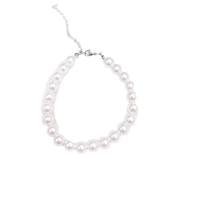 Highlight white light luxury personality niche fashion high sense temperament Internet celebrity bracelet women wearing beads jewelry