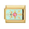 Vintage Tarot Card Heart Moon Star Sun Golden Charm Links Fit 9MM Stainless Steel Bracelet Women Men Jewelry Making DIY Beads
