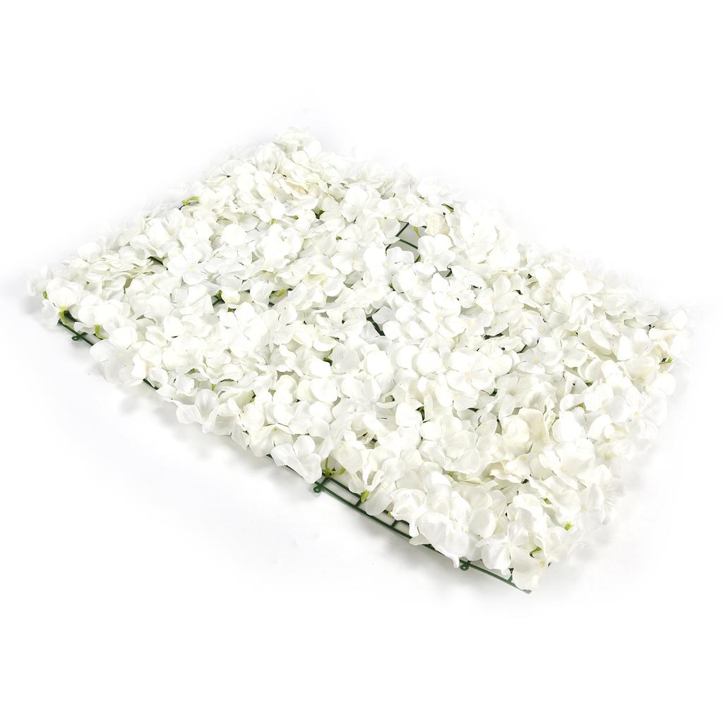 Artificial Flowers Wall DIY Silk Flower Decoration for Wedding Party Stage Background White