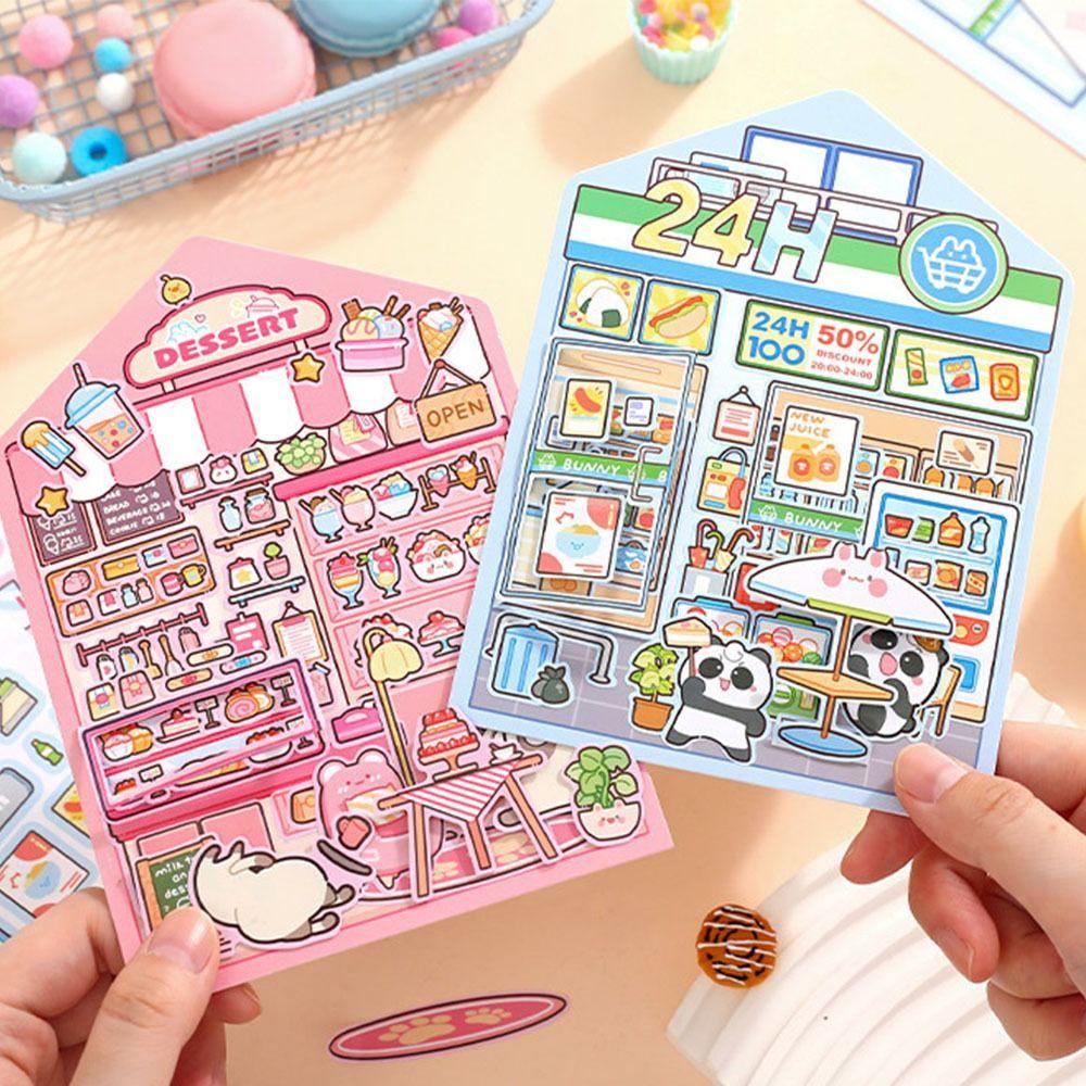 

Capybara Visual Stacking Sticker DIY Notebook Sticker Gifts Miniature Scene 3D Stickers помаранчевий