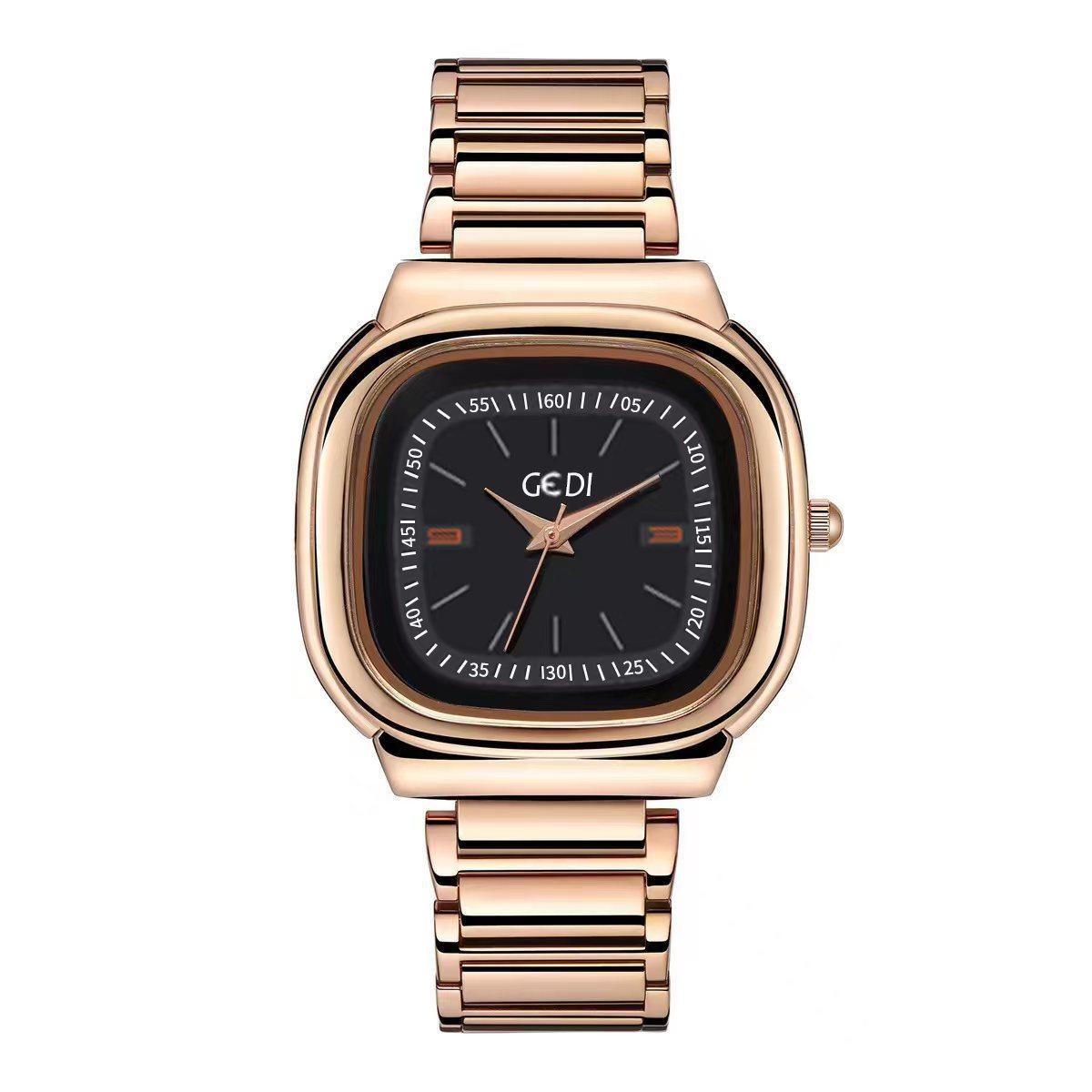 

Waterproof Quartz Women S Watch, Simple Square Large Plate Watch, Niche High-End Stainless Steel Women S Watch