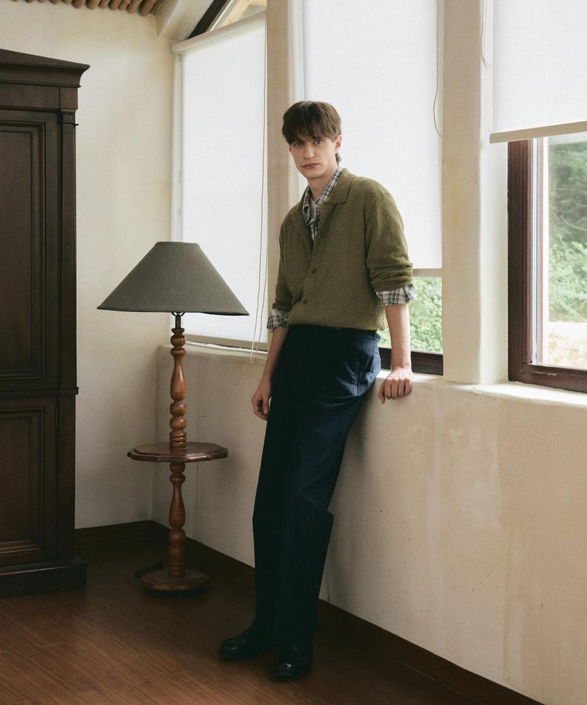 SIECLE Comfort Cotton Setup Pants (Washed Navy)