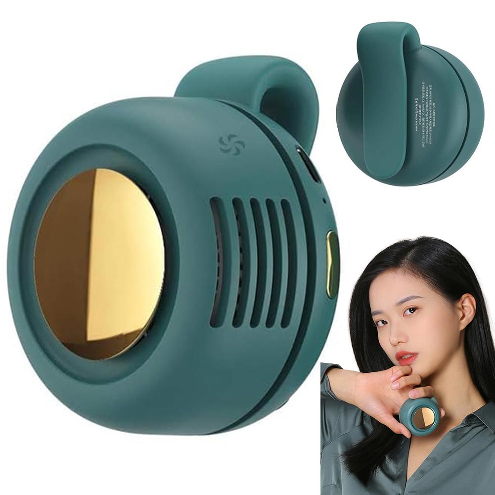 Waist-Mounted Bladeless Fan USB-C Rechargeable Portable Handheld Fan 360°Adjustable Strong Wind Bladeless Fan for Travel