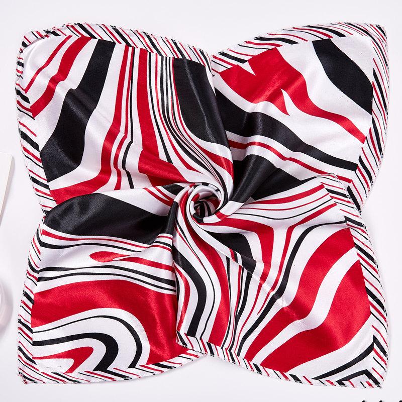 

Полосатый профессиональный маленький квадратный шарф шелковый шарф атласный 50 маленький квадратный шарф имитация шелка печать декоративный шелковый шарф подарочный шарф 50*50