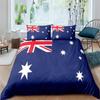 Juego de Funda Nórdica con Bandera Nacional Tamaño King Juego de Cama Creativo con Bandera Americana Para Adolescentes Adultos Microfibra Individual Doble Cubre Edredón
