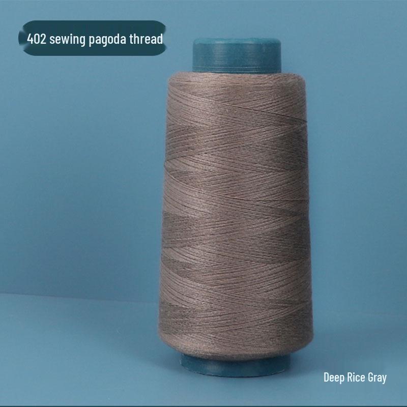 402 Polyester Thread: Black & White Sewing Thread for Hand Needlework and Household Sewing Machines