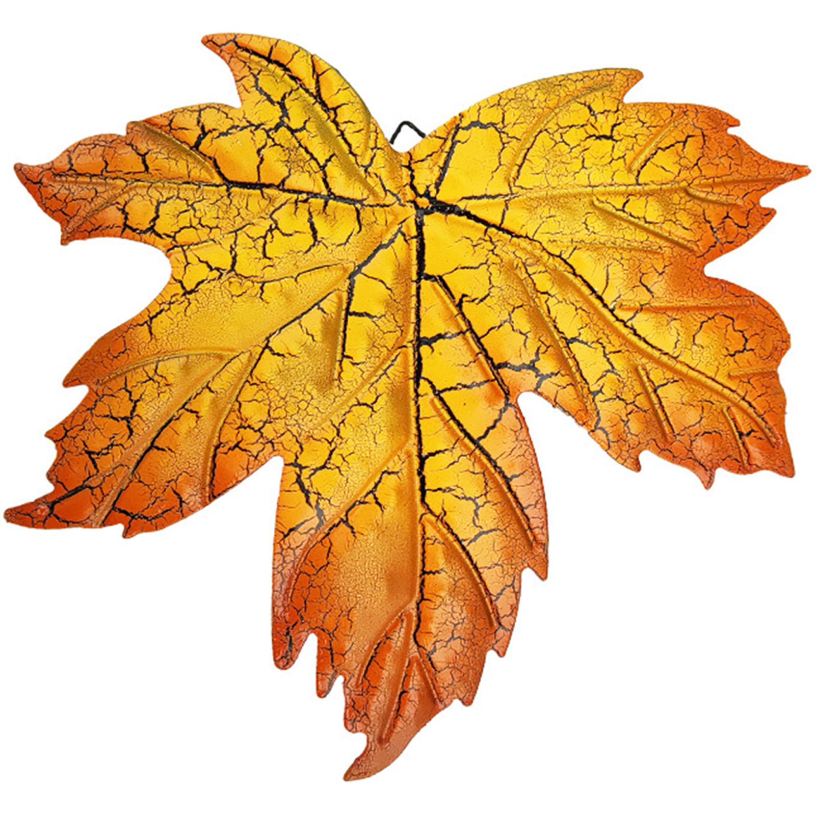 Maple Leaf Metal Wall Decoration Simulation Maple Leaf Shape Metal Art for Festive Housewarming Gifts жёлтый