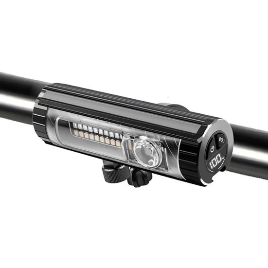 USB Wiederaufladbares Fahrradvorderlicht Superhell Aluminiumlegierung Fahrradlicht vorne mit Mehreren Modi Wasserdichtes Fahrradlicht für Nachtfahrten