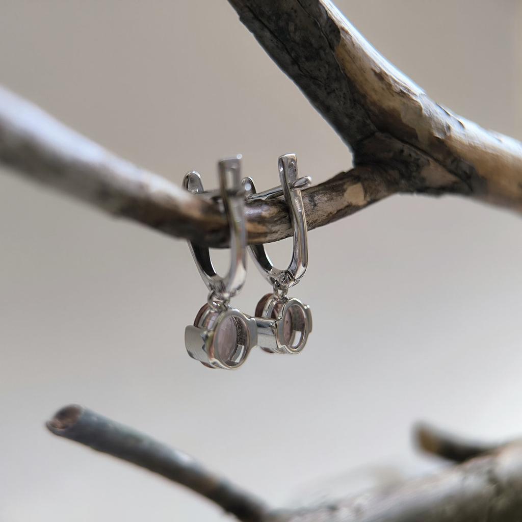 Серебряные серьги с Султанит султанитом 2.344ct (2205500)