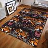 1PC Roaring Tiger Head Print Carpet for Bedroom Living Room Bedside Sofa Floor Mat Modern Home Decor Area Rug for Gifts