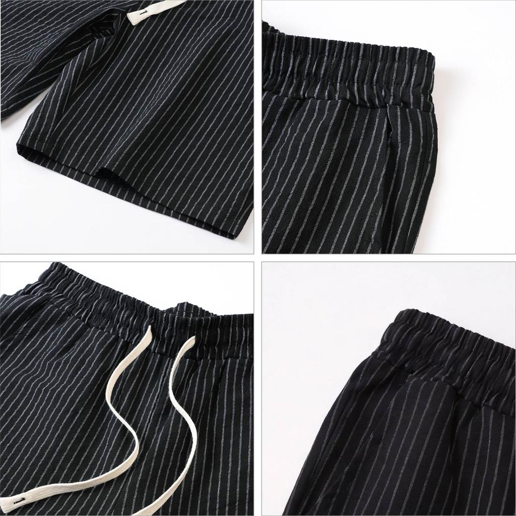 Men's Casual Summer Drawstring Shorts with Pockets Lightweight Comfortable Fit Elastic Waistband Suitable for Outdoor Activities