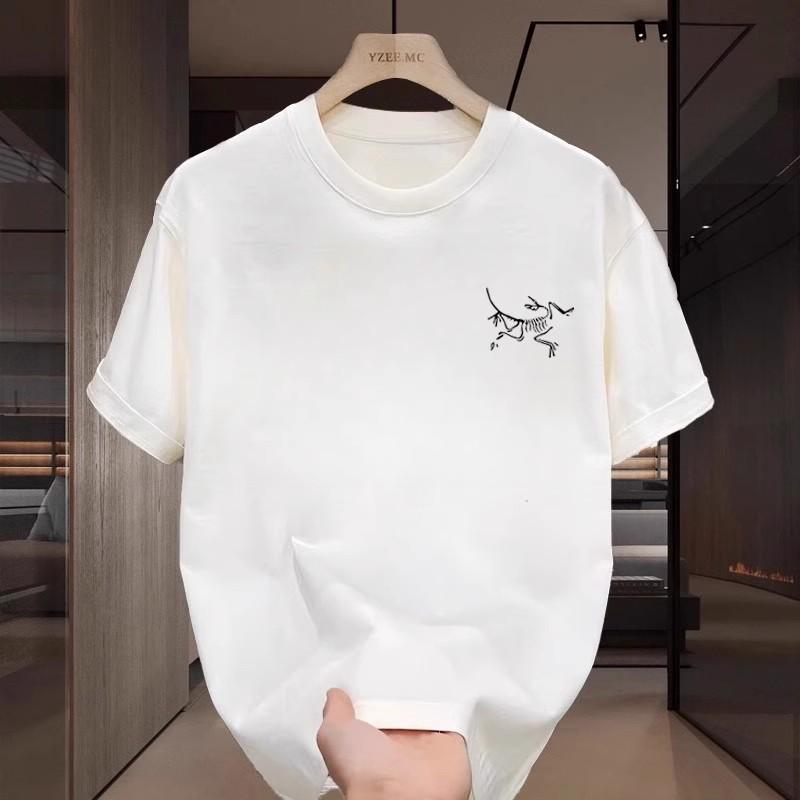 Bird Family Men's Heavyweight Double Yarn Combed Short Sleeve T-shirt - Summer Trend