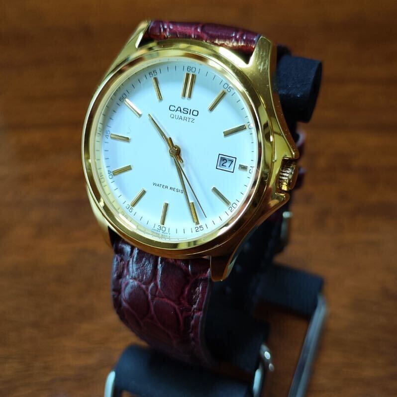 CASIO Quartz Watch Men's MTP-1183Q-7A White/Black