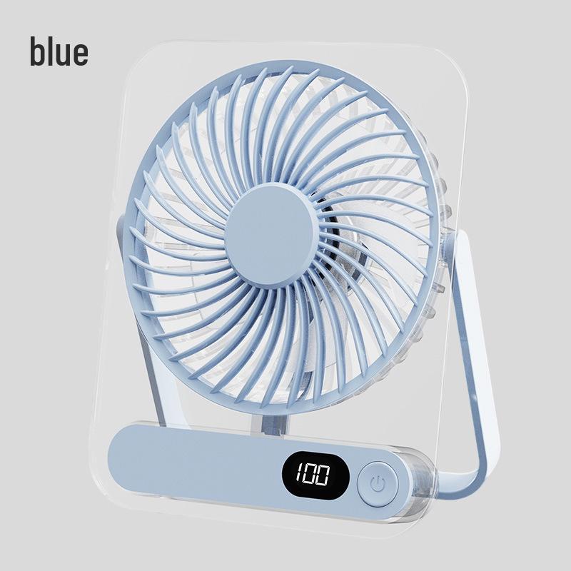 Ultra-Thin USB Rechargeable Desktop Fan with Strong Wind 160*130*39mm